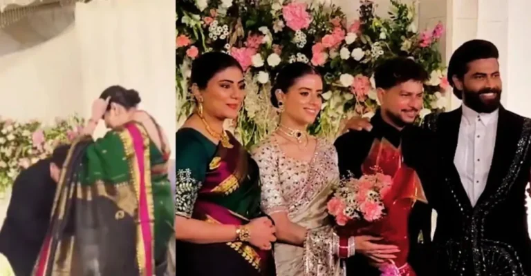 Kuldeep-Yadav-touches-Ravindra-Jadeja-and-wifes-feet-in-respect-at-wedding-reception.webp.webp